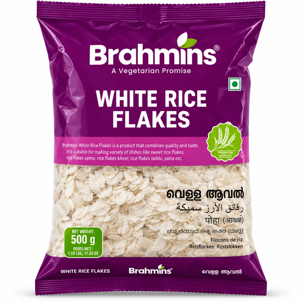 Brahmins White Rice Flakes 500g