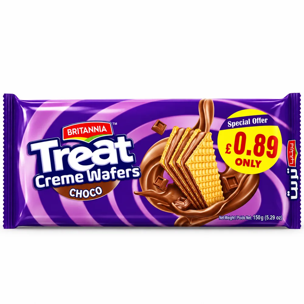 Britannia Treat Cream Wafer Chocolate 150g