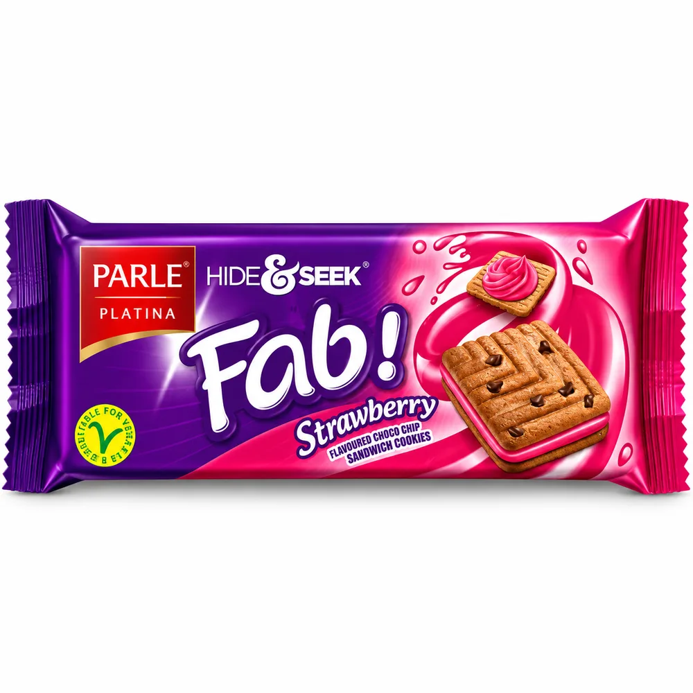 Parle Hide & Seek Fab Strawberry 112g