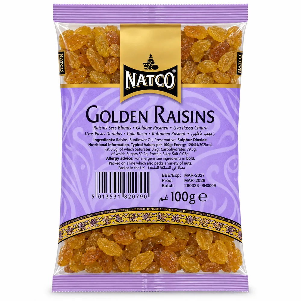 Natco Golden Raisins 100g