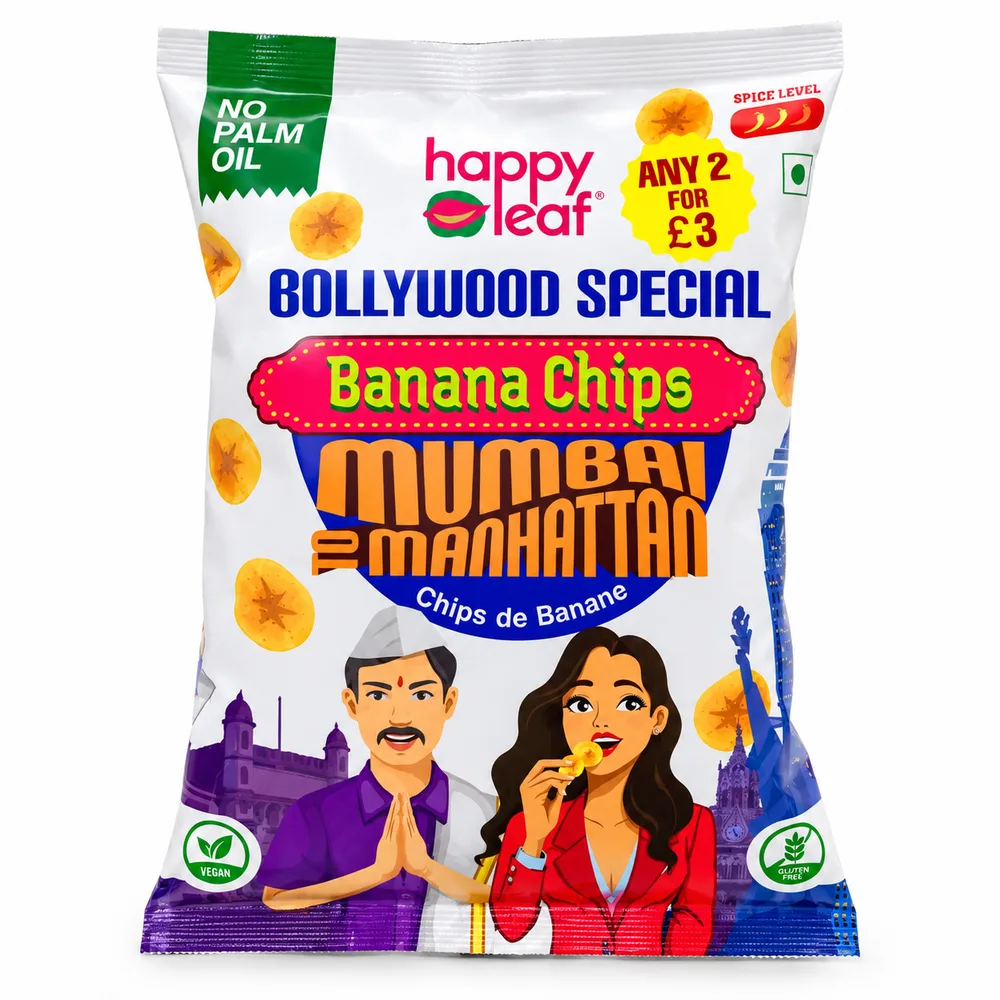 Happy Leaf Bollywood Special Banana Chips 110g
