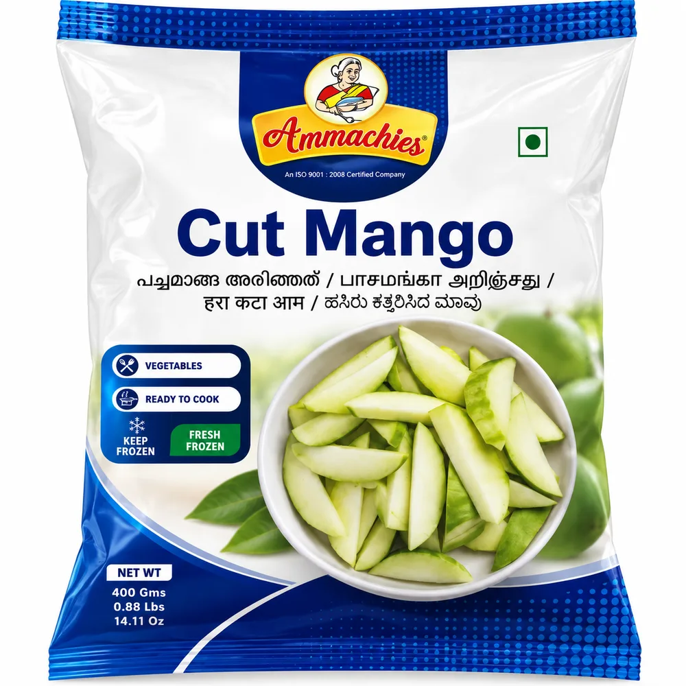 Ammachies Cut Mango Skin Peeled 400g