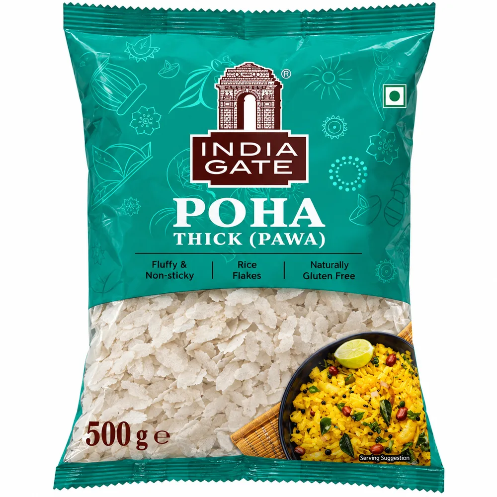 India Gate Poha Thick 500g