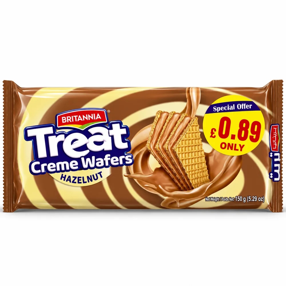 Britannia Treat Cream Wafer Hazelnut 150g