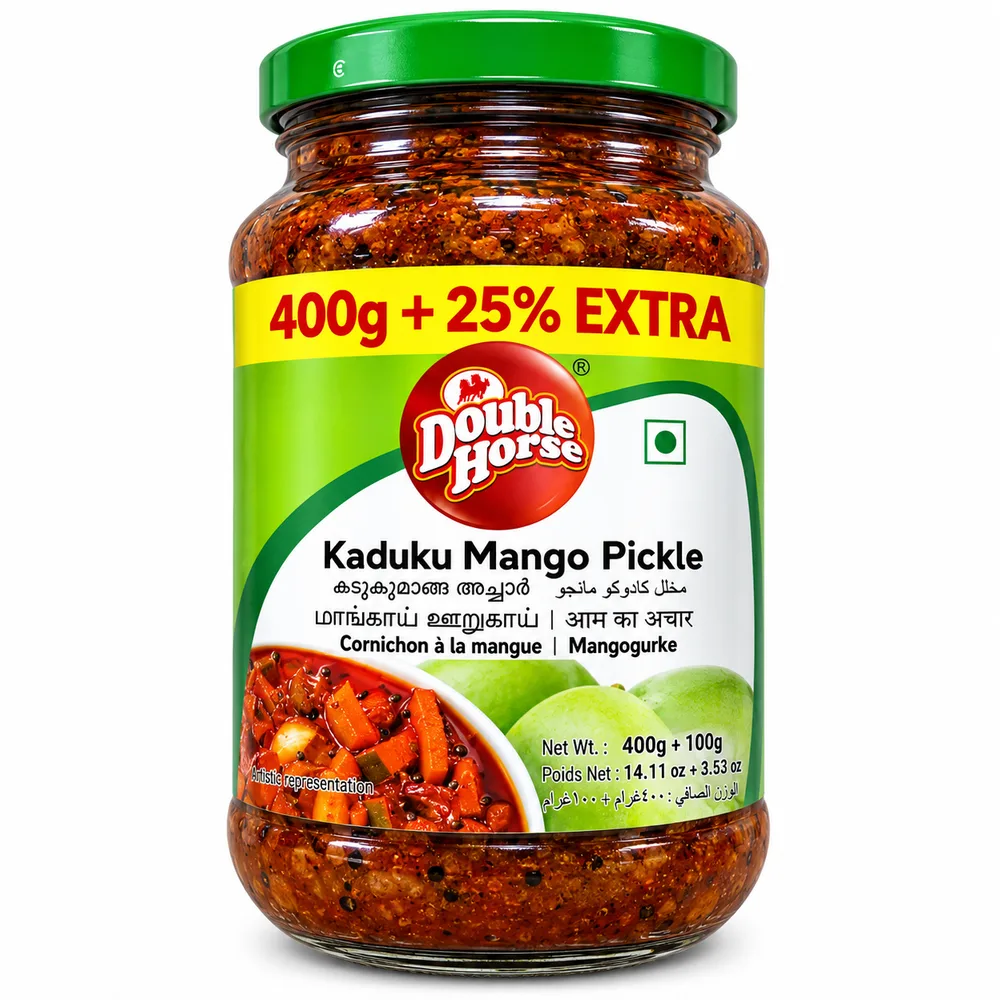Double Horse Kaduku Mango Pickle 400g + 100g Free