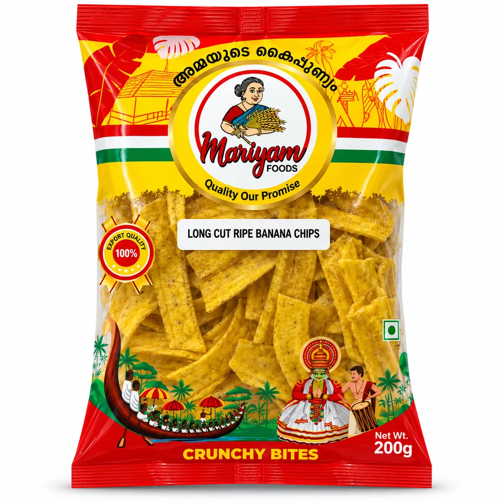 Mariyam Long Cut Ripe Banana Chips 125g