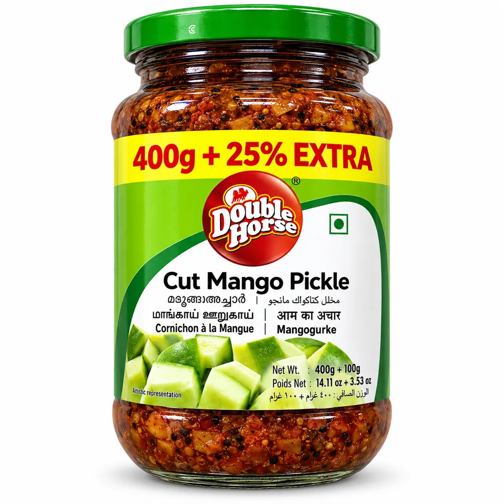 Double Horse Cut Mango Pickle 400g