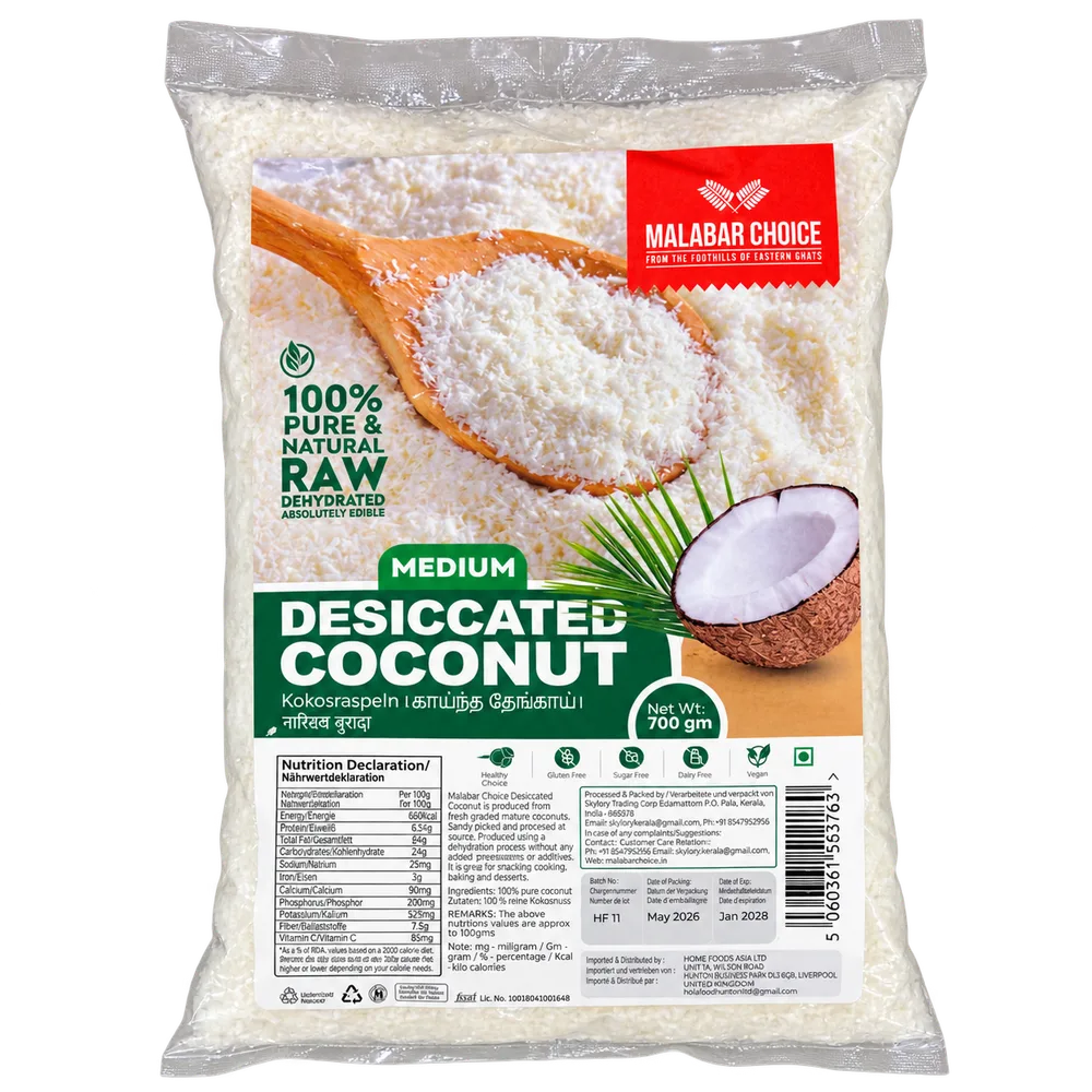Malabar Choice Desiccated Coconut 700g