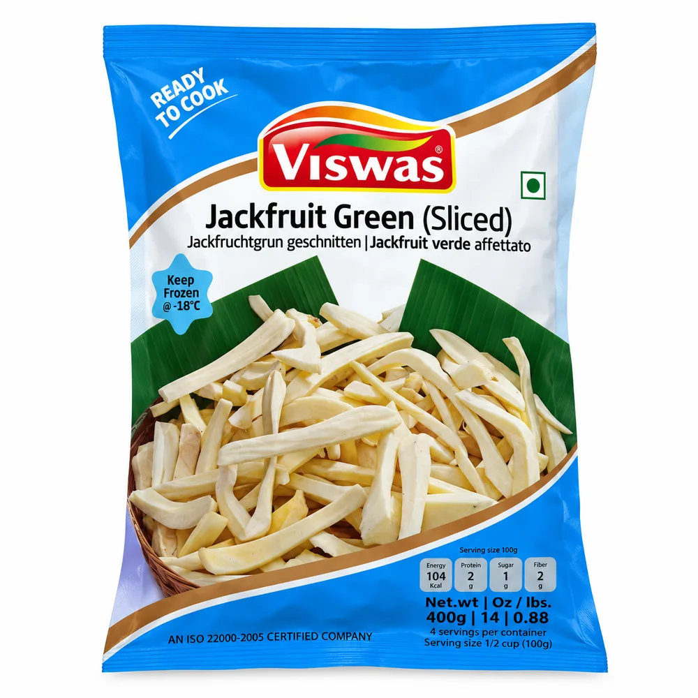 Viswas Jackfruit Green Sliced 400g