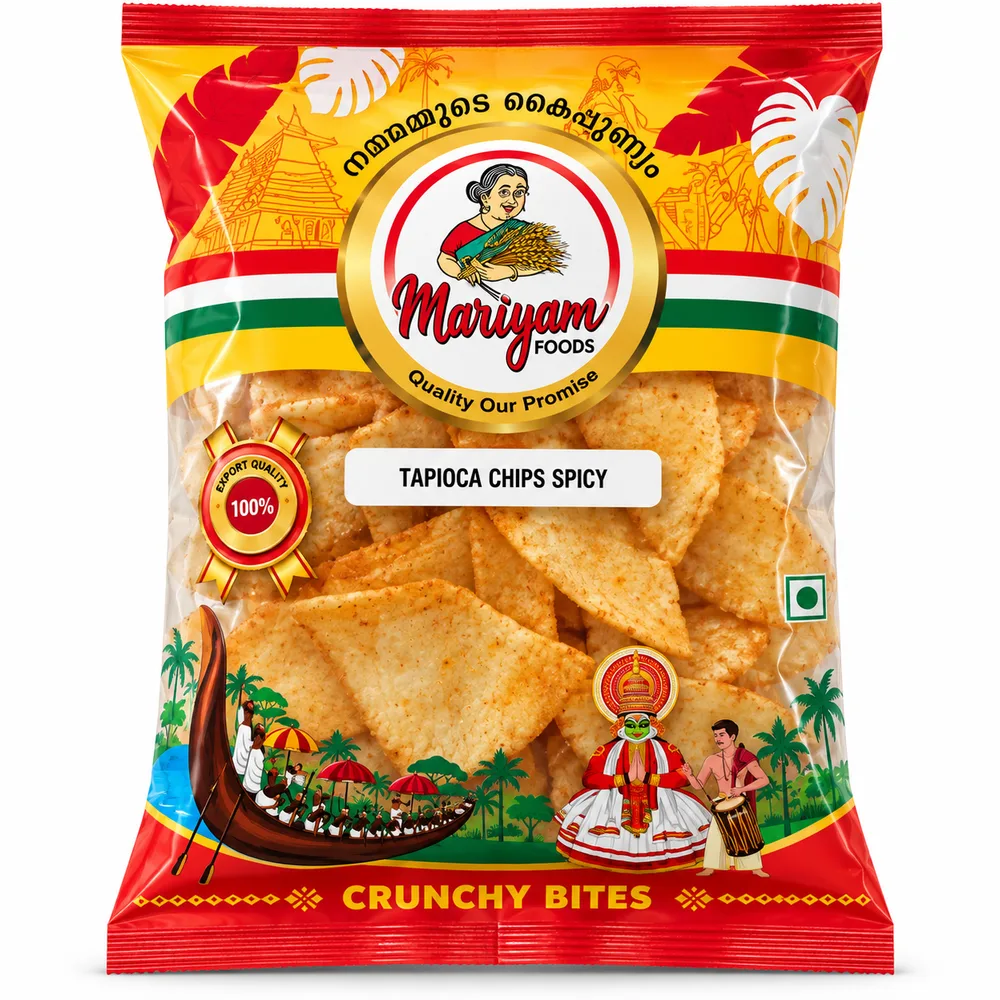 Mariyam Tapioca Chips Spicy 125g